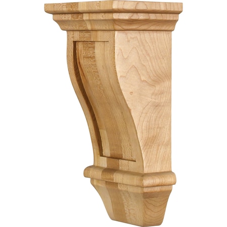 Hardware Resources 5" Wx4"Dx10"H Rubberwood Renaissance Corbel COR19-1RW